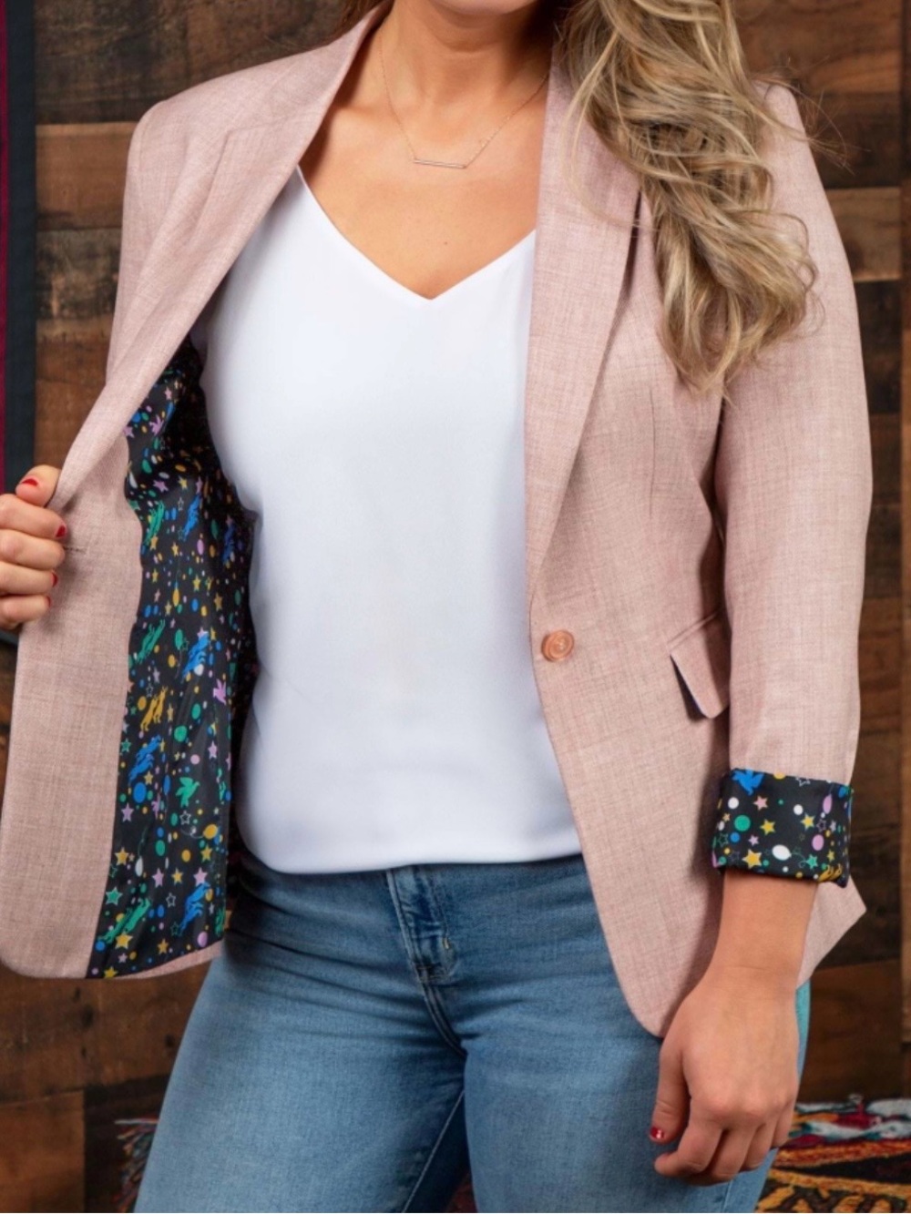 HARRY POTTER LUNA LOVEGOOD BLAZER From Fun.Com Playful Printed Lining - Picture 5 of 6